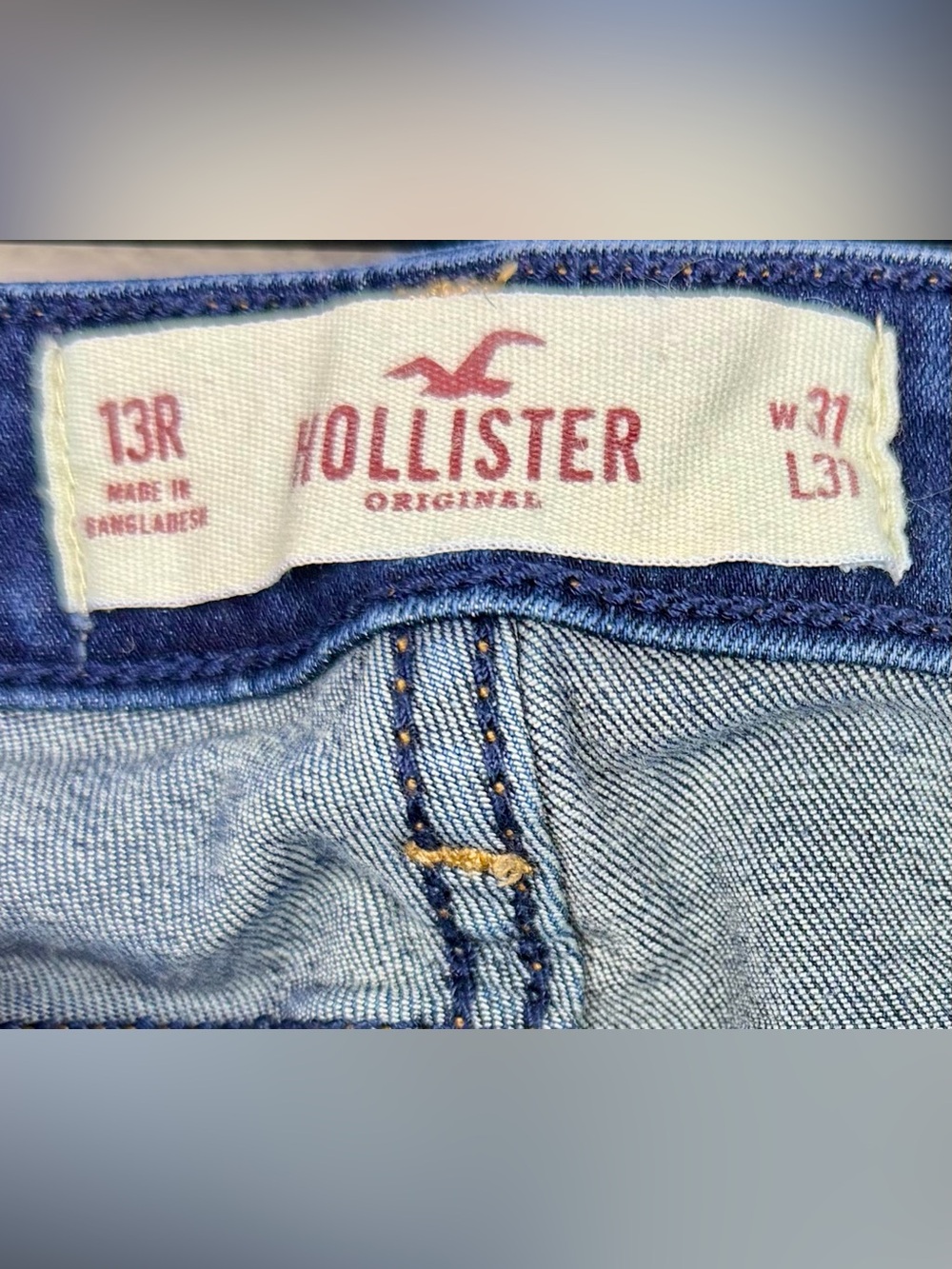 Hollister Low Rise Skinny Jeans Women’s Size 13R 31x31 Dark Wash Stretch Denim - Picture 6 of 10